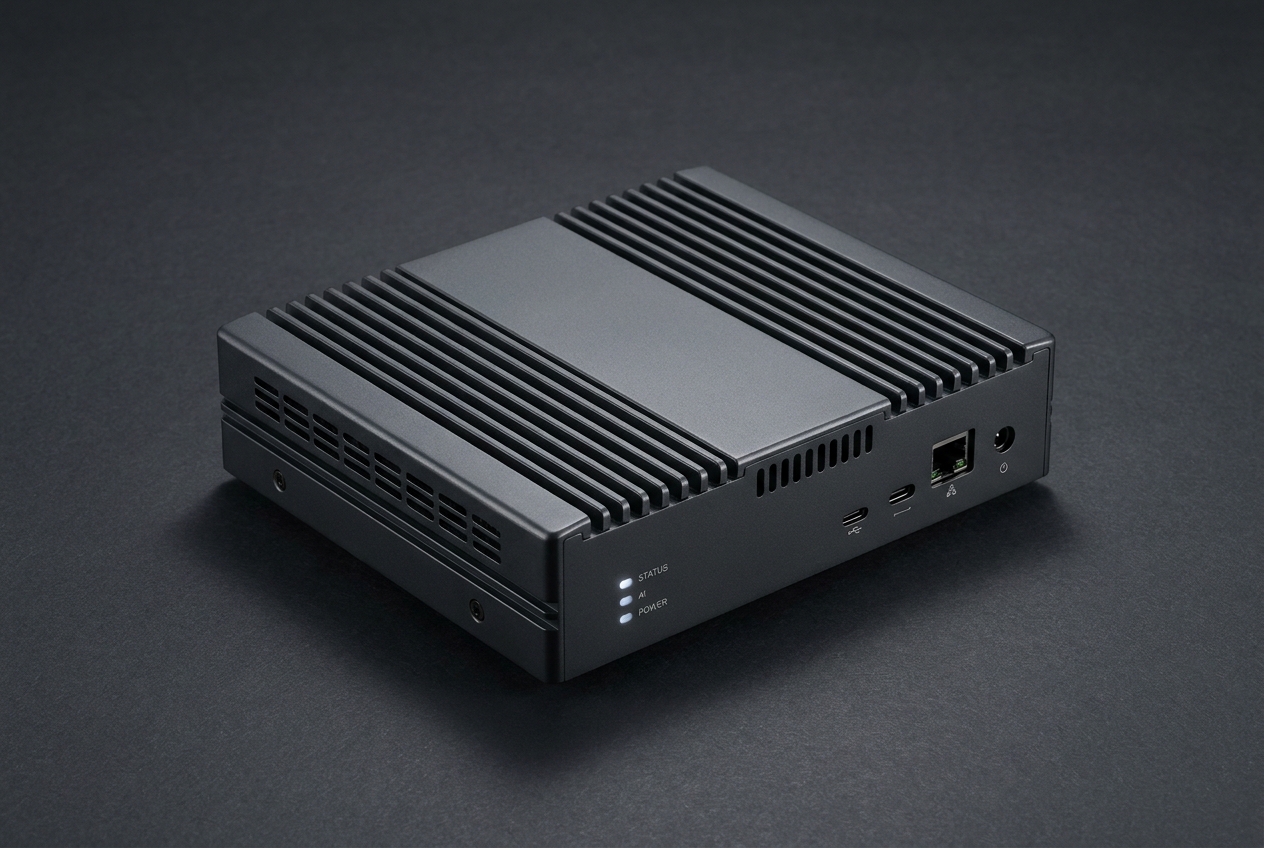 EdgeRetail AI Gateway — on-site edge processing device